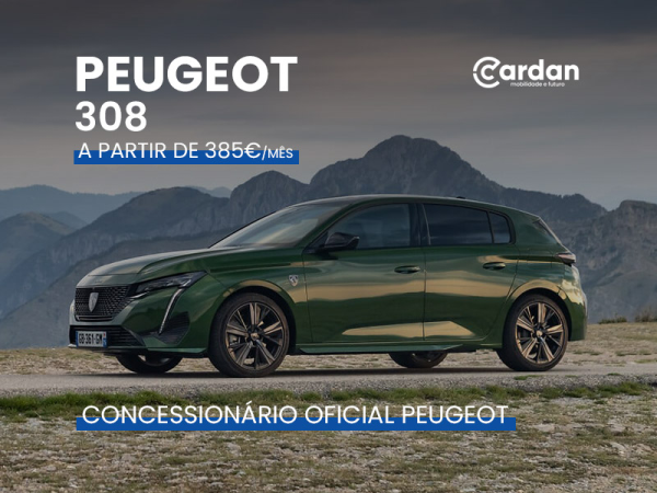 campanha renting peugeot 308 na cardan