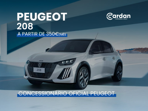 campanha renting peugeot 208 na cardan