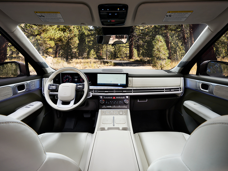 interior hyundai santa fe hev