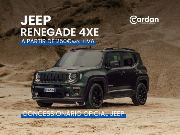 campanha renting jeep renegade plug-in hybrid na cardan