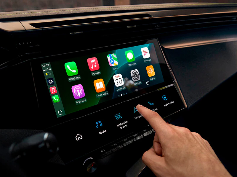 ecrã tátil novo peugeot e-308