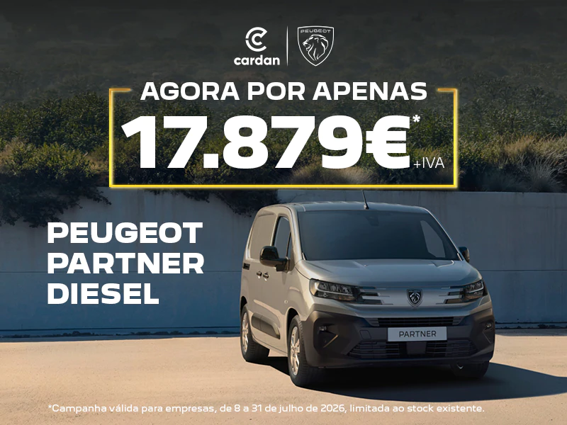 PEUGEOT Partner a Diesel por apenas 17.879€ + IVA na cardan