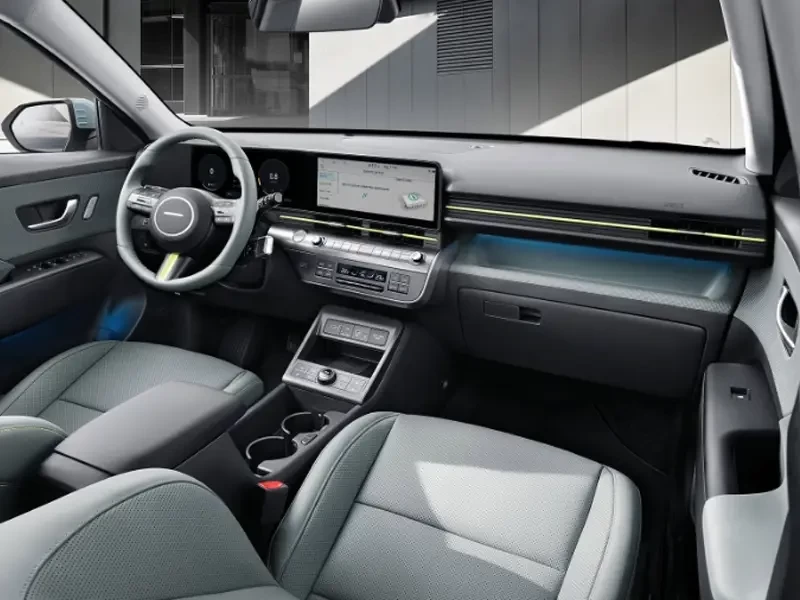 interior novo hyundai kauai hev 2025