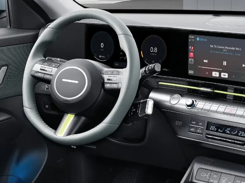 cockpit novo hyundai kauai hev 2025