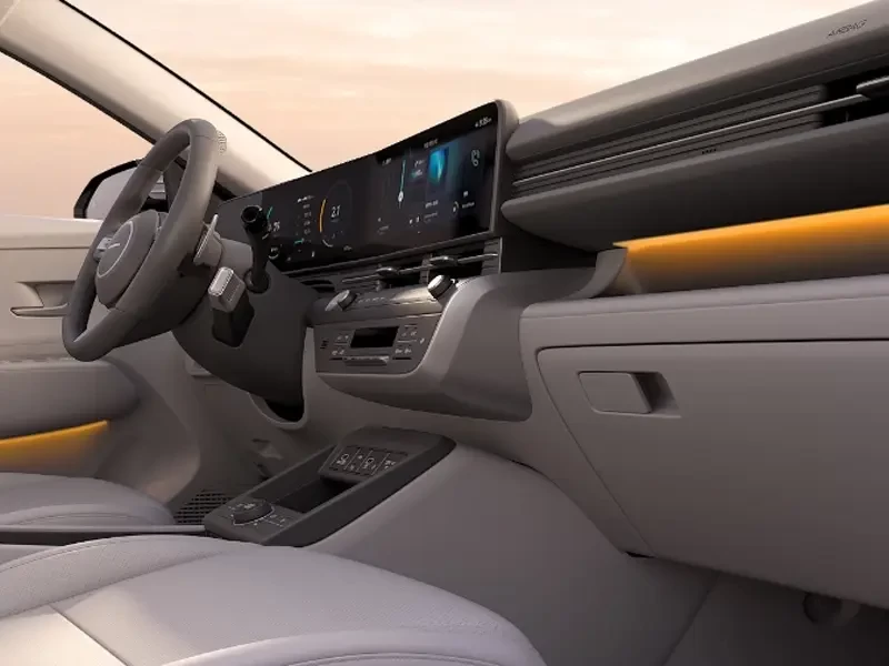 interior novo hyundai kauai hev 2025